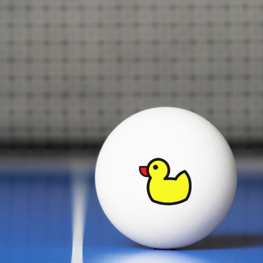 Yellow Lucky Ducky Ping Ball (Net)