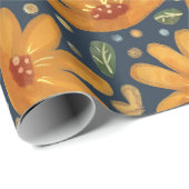 Yellow Luxe Florals Cadeaupapier (Rol Hoek)