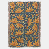 Yellow Luxe Florals Deken (Voorkant Verticaal)