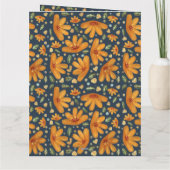 Yellow Luxe Florals Kaart (Achterkant)