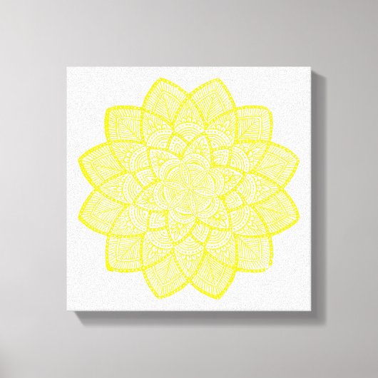YELLOW MANDALA CANVAS AFDRUK (Voorkant)