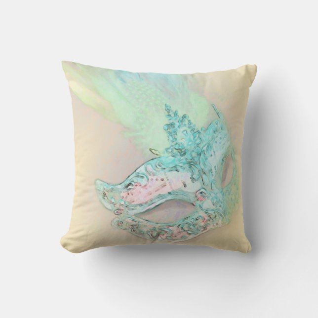 Yellow Masquerade Kussen (Voorkant)