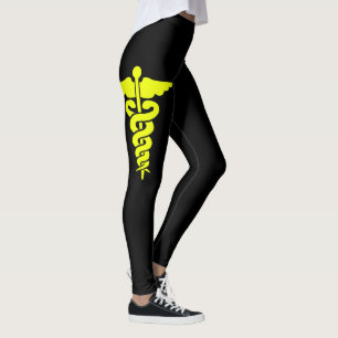 Yellow Medical Symbool Leggings