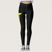 Yellow Medical Symbool Leggings (Voorkant)