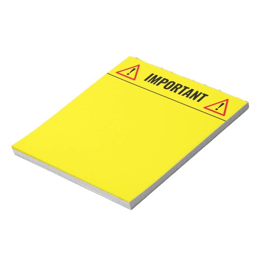 Yellow memo writing notepad for belangrijk stuff notitieblok (Gedraaid)