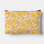 Yellow Mid-Century Modern Floral Pattern Etui (Voorkant)