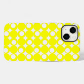 Yellow Mod Ball Design @ Emporio Moffa Case-Mate iPhone Case (Achterkant (horizontaal))