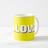 YELLOW Mug – Sunshine in Ceramic | We Are All Mugs (Devant droit)
