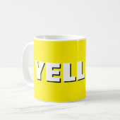 YELLOW Mug – Sunshine in Ceramic | We Are All Mugs (Devant gauche)