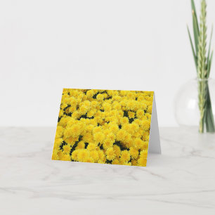 Yellow Mums Note Kaart