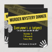 Yellow Murder Mystery Kaart (Voorkant / Achterkant)