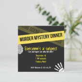 Yellow Murder Mystery Kaart (Staand voorkant)