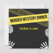 Yellow Murder Mystery Kaart (Achterkant)