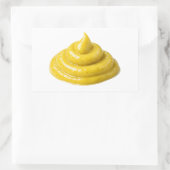 Yellow Mustard Sauce Swirl Isolated Sticker (Tas)