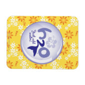 Yellow Name Pattern Magneet (Horizontaal)