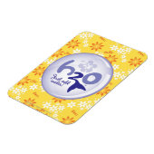 Yellow Name Pattern Magneet (Linkerzijde)