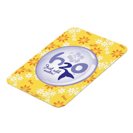 Yellow Name Pattern Magneet (Linkerzijde)