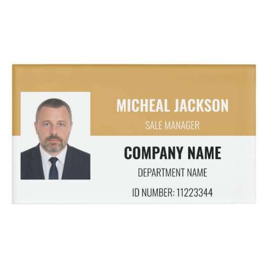 Yellow Name Tag (Voorkant)