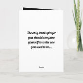 Yellow-noir, simple carte de tennis personnalisabl (Dos)