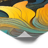 Yellow Octopus-Poster Poster (Hoek)