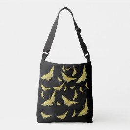 Yellow Old World Swallowtail Butterfly Black Black Crossbody Tas