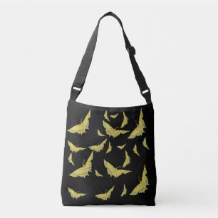Yellow Old World Swallowtail Butterfly Black Black Crossbody Tas