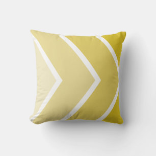 Yellow Ombré Chevron Stripes Pattern Kussen
