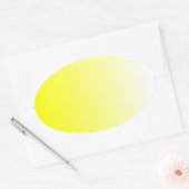 Yellow Ombre Ovale Sticker (Envelop)