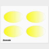Yellow Ombre Ovale Sticker (Vel)
