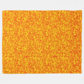 Yellow Orange Glitter Fleece Deken (Voorkant (Horizontaal))
