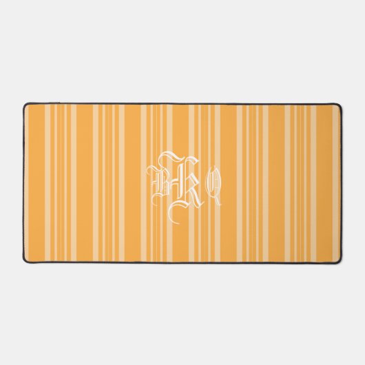 Yellow Orange Strips Blanc Monogramme (Recto)