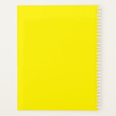 Yellow Orb Weaver Spider School Klaslokaal Planner (Achterkant)