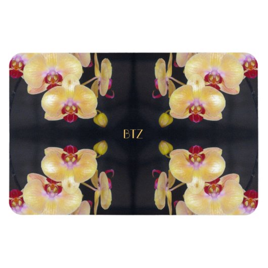 Yellow Orchid Pattern Magneet (Horizontaal)
