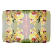 Yellow Orchids Pattern Badmat (Voorkant)