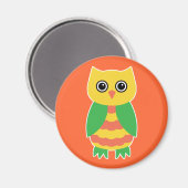 Yellow Owl Magneet (Voorkant / Achterkant)