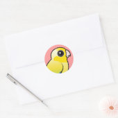 Yellow Pacific Parrotlet Ronde Sticker (Envelop)