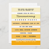 Yellow Paint Sample Housewarming Party Kaart (Voorkant / Achterkant)