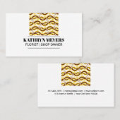 Yellow Paisley Pattern Visitekaartje (Voorkant / Achterkant)