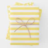 Yellow Patterns Wrapping Paper Sheet Set (In situ)