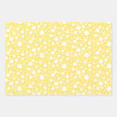Yellow Patterns Wrapping Paper Sheet Set (Voorkant 3)
