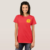 Yellow Peony Flower T-shirt (Voorkant volledig)