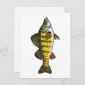 Yellow Perch Notitiekaartje (Voorkant / Achterkant)
