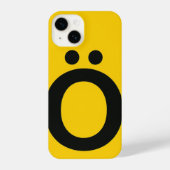 Yellow Phone Case with Trendy Moda iPhone Hoesje (Achterkant)