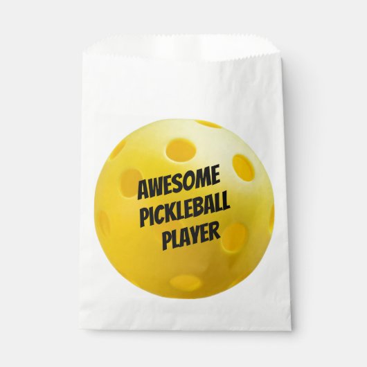 Yellow Pickleball Balls Pickleball Party Bedankzakje (Voorkant)