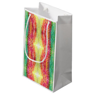 Yellow, Pink, Green Bright Magic Gift Bag Klein Cadeauzakje