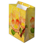  Yellow Pinks Floral Sweet Briar Gift Bag Medium Cadeauzakje (Achterkant Gekanteld)