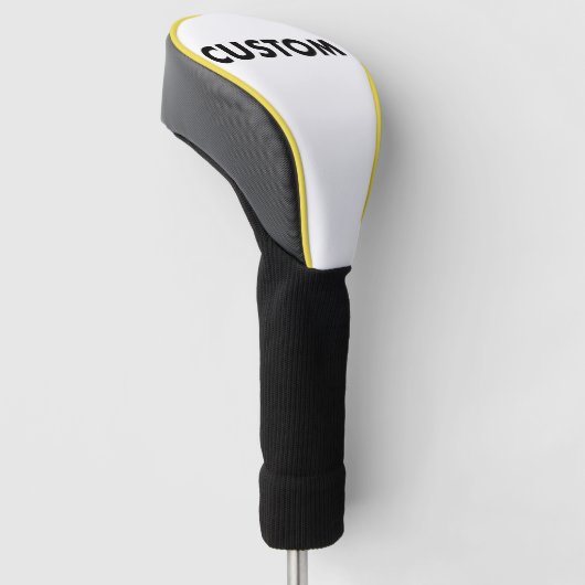 YELLOW Piping Custom Golf Driver Headcover Blank (Schuin)