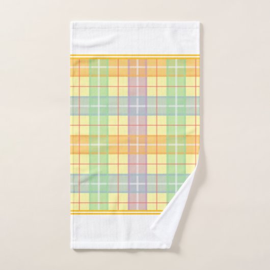 Yellow Plaid  (Serviette à main)