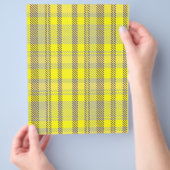 Yellow Plaid Bulk Scrapbook Paper Pages Flyer (Hand)