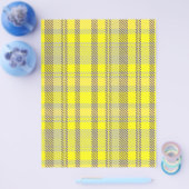Yellow Plaid Bulk Scrapbook Paper Pages Flyer (Enkel)